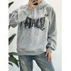 EMMIOL Hoodie mit Smog-Buchstaben-Grafik