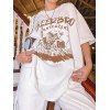 EMMIOL Baumwoll-T-Shirt mit Vintage-Print