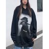 EMMIOL Felpa oversize ragazza scura