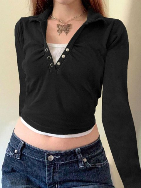 Eye Graphic Printed Crop Top