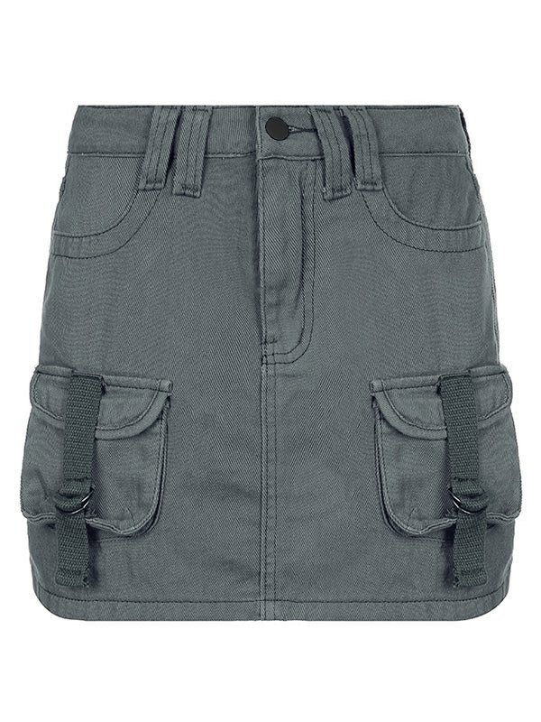 EMMIOL Size Friendly Pocket Cargo Mini Skirt