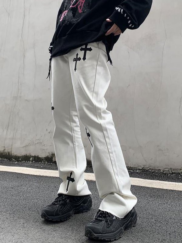 EMMIOL Chrome Hearts Flare-Jeans für Herren