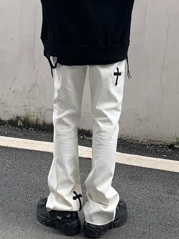 EMMIOL Chrome Hearts Flare-Jeans für Herren