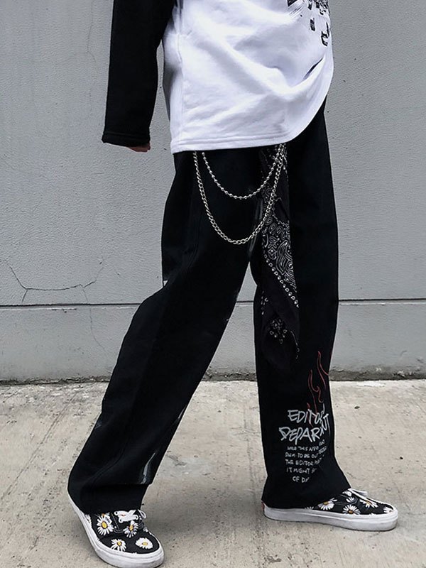 Emmiol Spedizione gratuita 2025 Jeans slim da uomo con stampa di