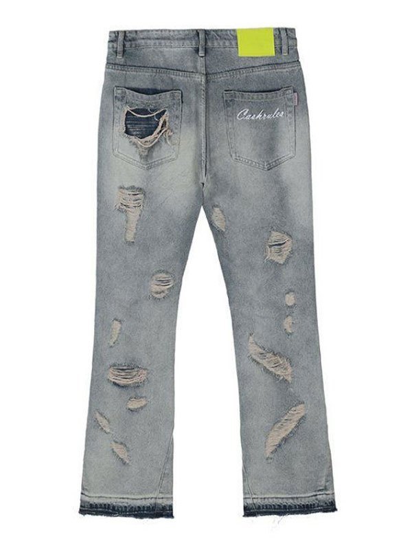 EMMIOL Jeans im Used-Look mit ausgestelltem Bein für Herren