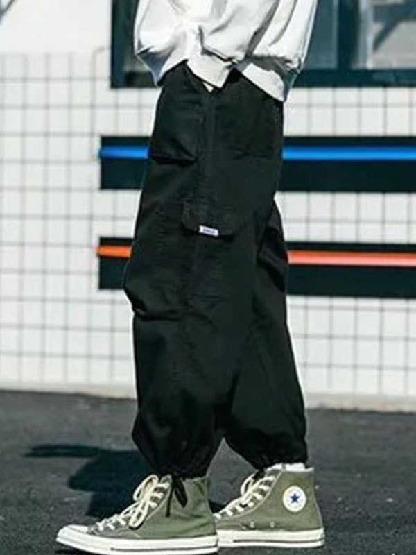 EMMIOL Men's Cropped Pocket Cargo Pants