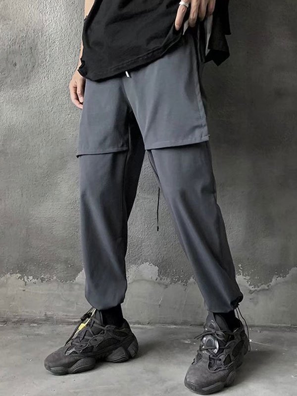 2022 Pantaloni da uomo casual a gamba dritta tascabili Grigio L In Pantaloni  Online Store. Best For Sale | Emmiol.com