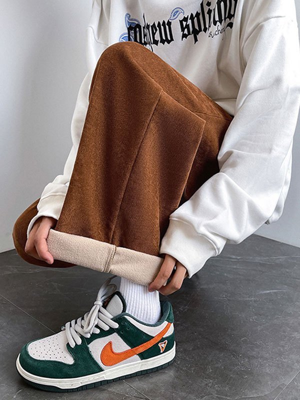 EMMIOL Herren Cordhose mit gefüttertem Detail