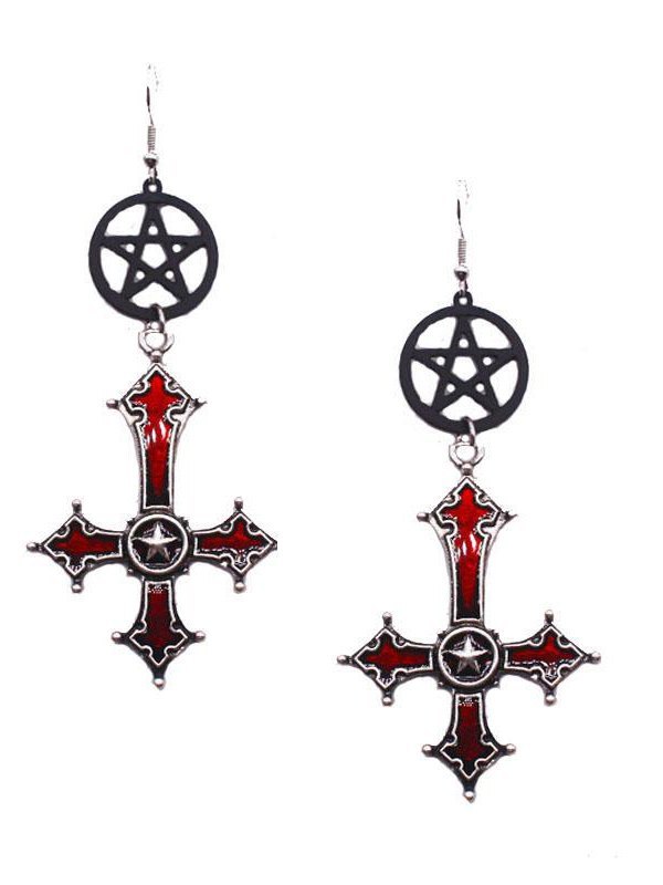 EMMIOL Kreuz Gothic Ohrringe