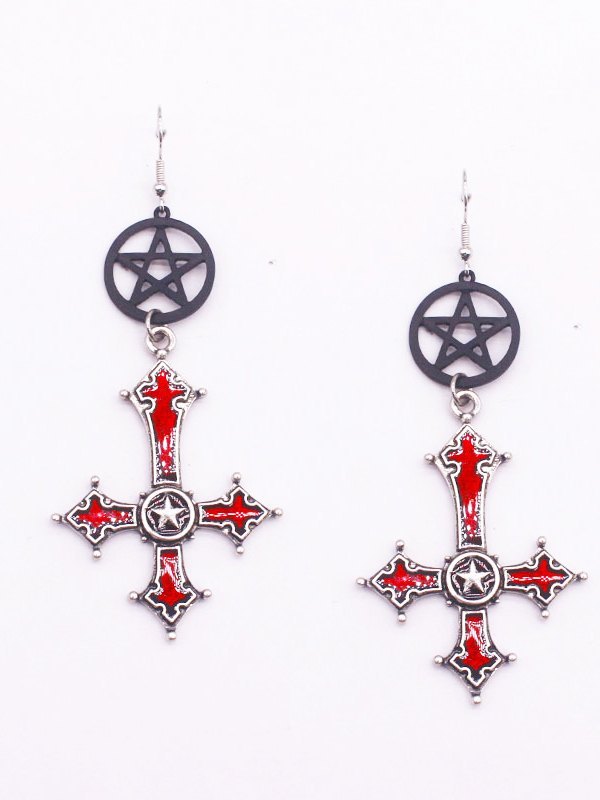 EMMIOL Kreuz Gothic Ohrringe