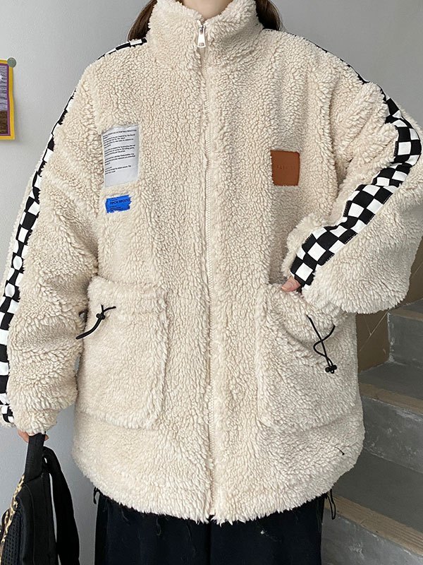 EMMIOL Patchwork Checkered Oversized Duffle