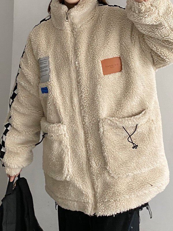 EMMIOL Patchwork Checkered Oversized Duffle