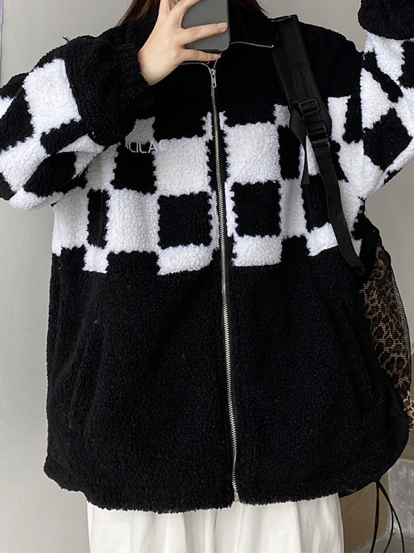 EMMIOL Checkered Oversized Zipper Duffle