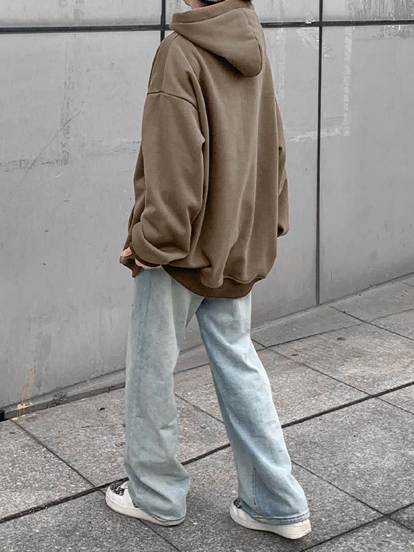 EMMIOL Skull Graphic Oversize Hoodie