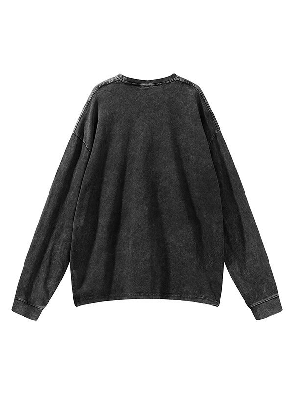 EMMIOL EMMIOL Acid Wash Sweatshirt