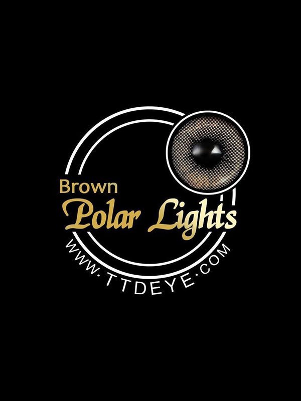 EMMIOL TTDeye Polar Lights Brown Colored Contact Lenses 0.00 / Plano