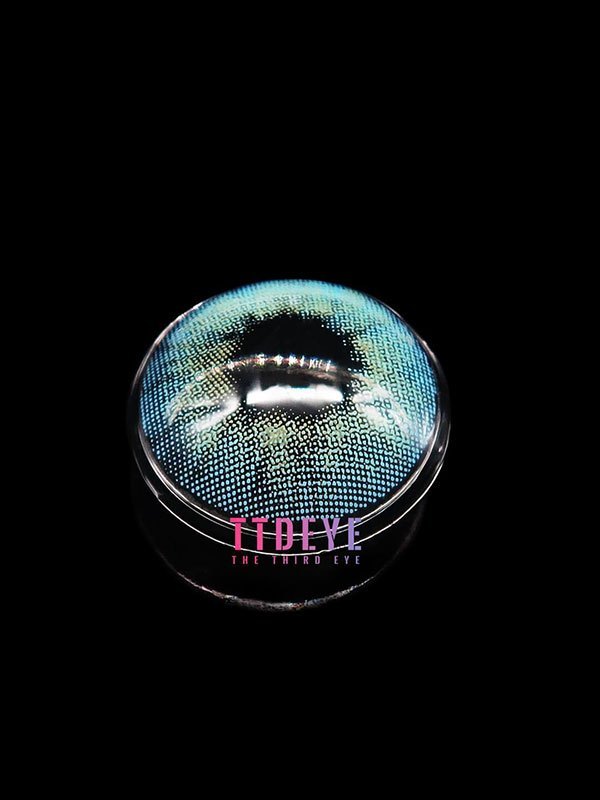 EMMIOL TTDeye Polar Lights Blue Colored Contact Lenses 0.00 / Plano