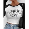 EMMIOL Angel Baby Crop Top mit Raglanärmeln