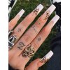 EMMIOL Two Tone Butterfly Fake Nails