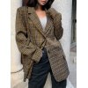 EMMIOL Blazer con bottoni a scacchi vintage
