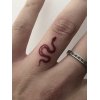 EMMIOL 1 Blatt Schlangenmuster Finger Tattoo Aufkleber