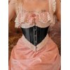 EMMIOL Tie Back Lace Paneled Corset Top