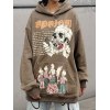 EMMIOL Skull Graphic Oversize Hoodie
