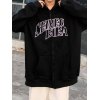 EMMIOL Embroidery Letter Oversize Hoodie