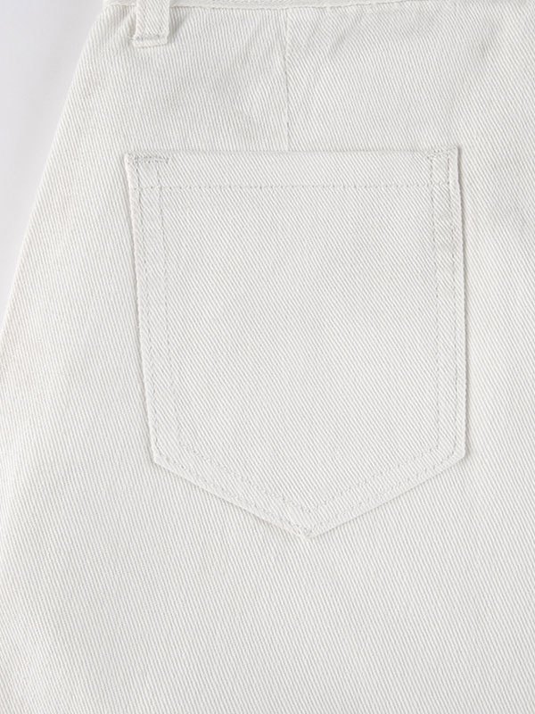 2022 Zipper Pocket Cargo Jeans White L In Cargo Jeans Online Store. Best For Sale