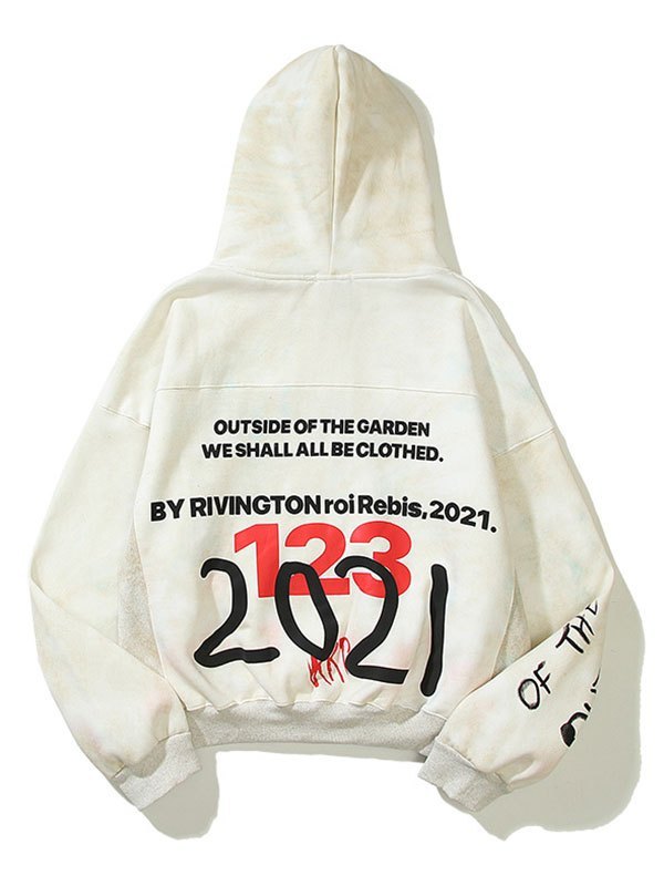 EMMIOL Men's Outside Garden Logo Print Hoodie