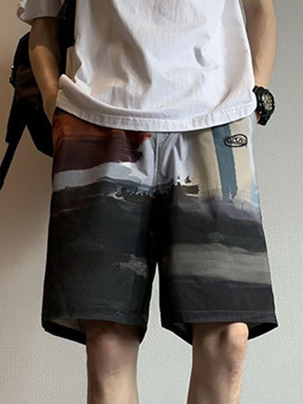 EMMIOL Shorts casuales estampados para hombre