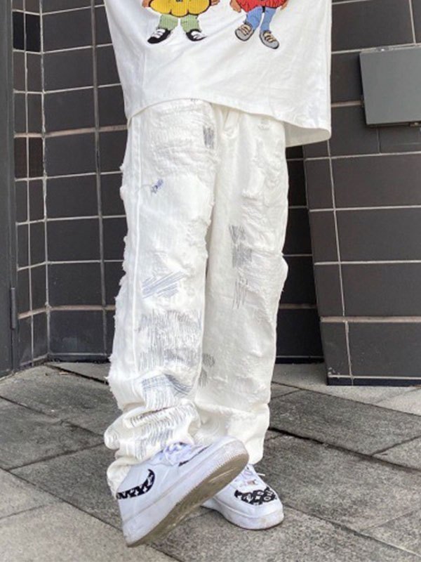 EMMIOL Verwaschene Jeans für Herren