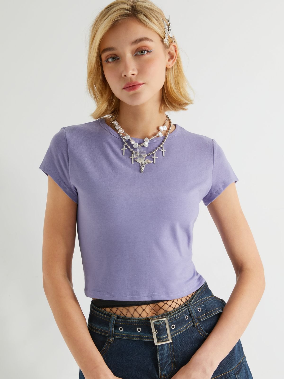 EMMIOL EMMIOL Lila Crop-Top
