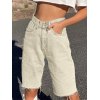 EMMIOL High Waist Bermuda Denim Shorts