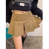 EMMIOL High Waist Pleated Mini Skirt