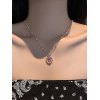 EMMIOL 2pcs Color Changed Heart Pendant Necklace