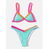 EMMIOL Ripp-Bikini-Set mit Kontrastbesatz