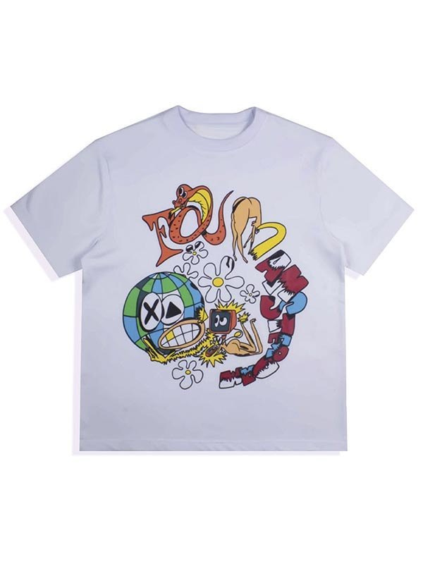 EMMIOL Camiseta estampada de manga corta Indie