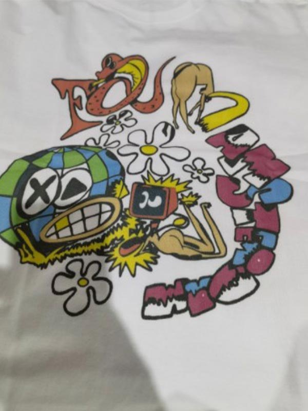 EMMIOL Camiseta estampada de manga corta Indie