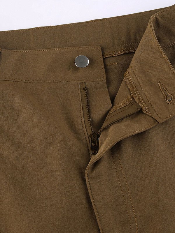 Emmiol Free shipping 2023 Low Waist Pocket Cargo Pants Brown S in Cargo