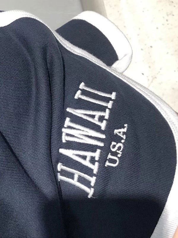 EMMIOL Shorts con delfines bordados de Hawaii