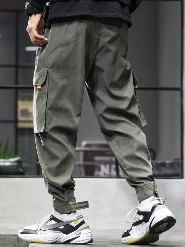 EMMIOL Pantalones cargo de hombre con bolsillos remendados