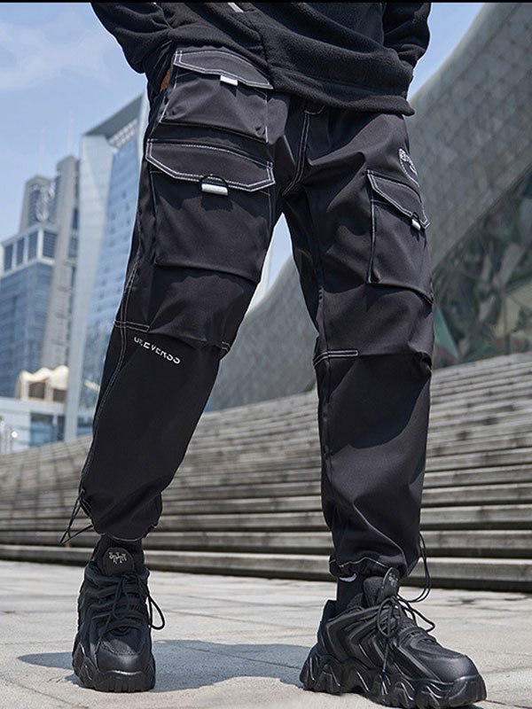 EMMIOL Men's Cropped Pocket Cargo Pants