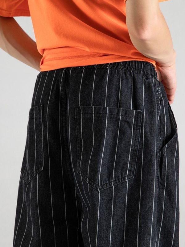 EMMIOL Joggerhose mit Nadelstreifen für Herren
