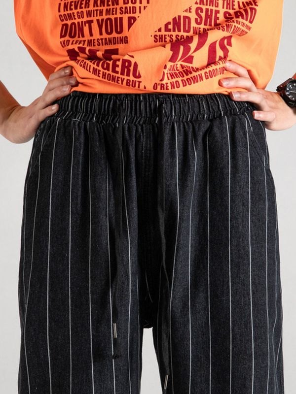 EMMIOL Joggerhose mit Nadelstreifen für Herren