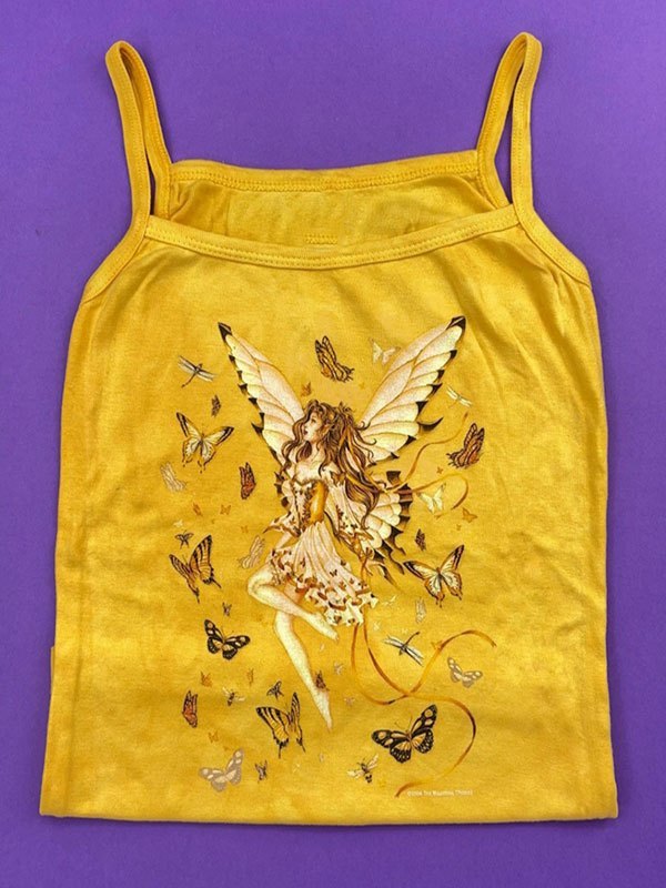EMMIOL Top de tirantes con estampado de hadas