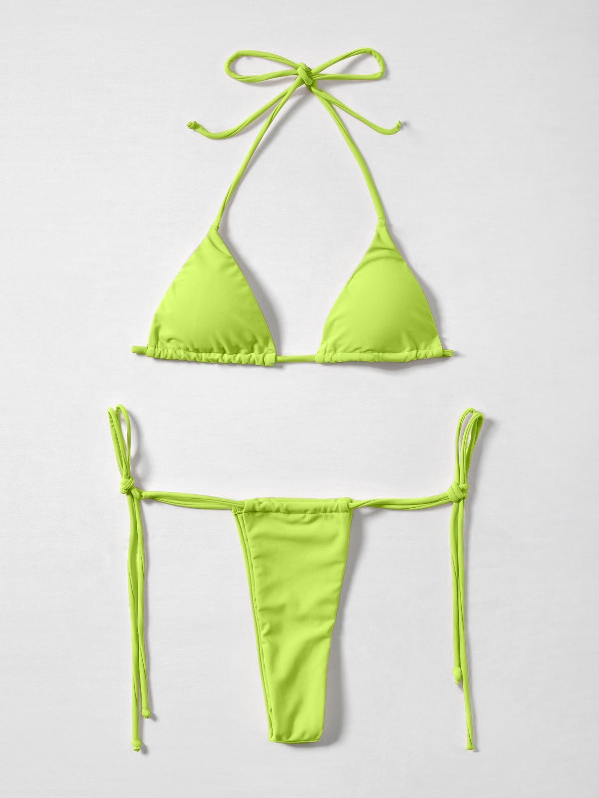 EMMIOL Micro Halter Triangle Bikini Set