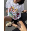 EMMIOL Camiseta estampada de manga corta Indie