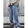 EMMIOL Jeans da uomo a gamba dritta con lavaggio tie-dye
