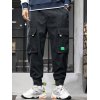 EMMIOL Pantalones cargo de hombre con bolsillos remendados